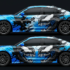 💙👹 Blue Venom Face Car Wrap - Arctic Fury