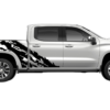 Bull shredded decals graphics compatible with Chevrolet Silverado