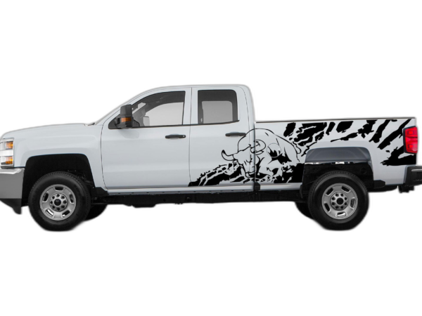 Bull Splash Side Decals Graphics for Chevrolet Silverado 2500HD 2015-2019