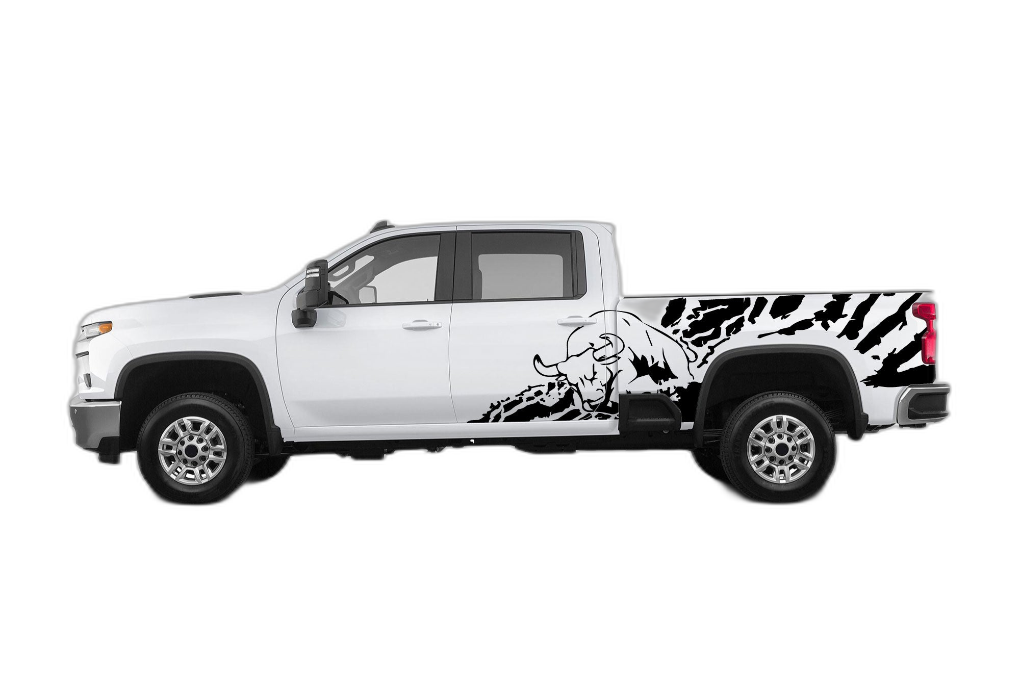 Bull Splash Side Decals Graphics for Chevrolet Silverado 2500HD