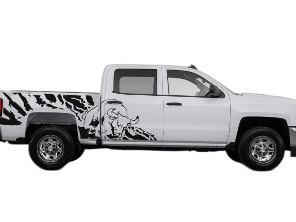 Bull Splash Side Decals Graphics for Chevrolet Silverado 2014-2018
