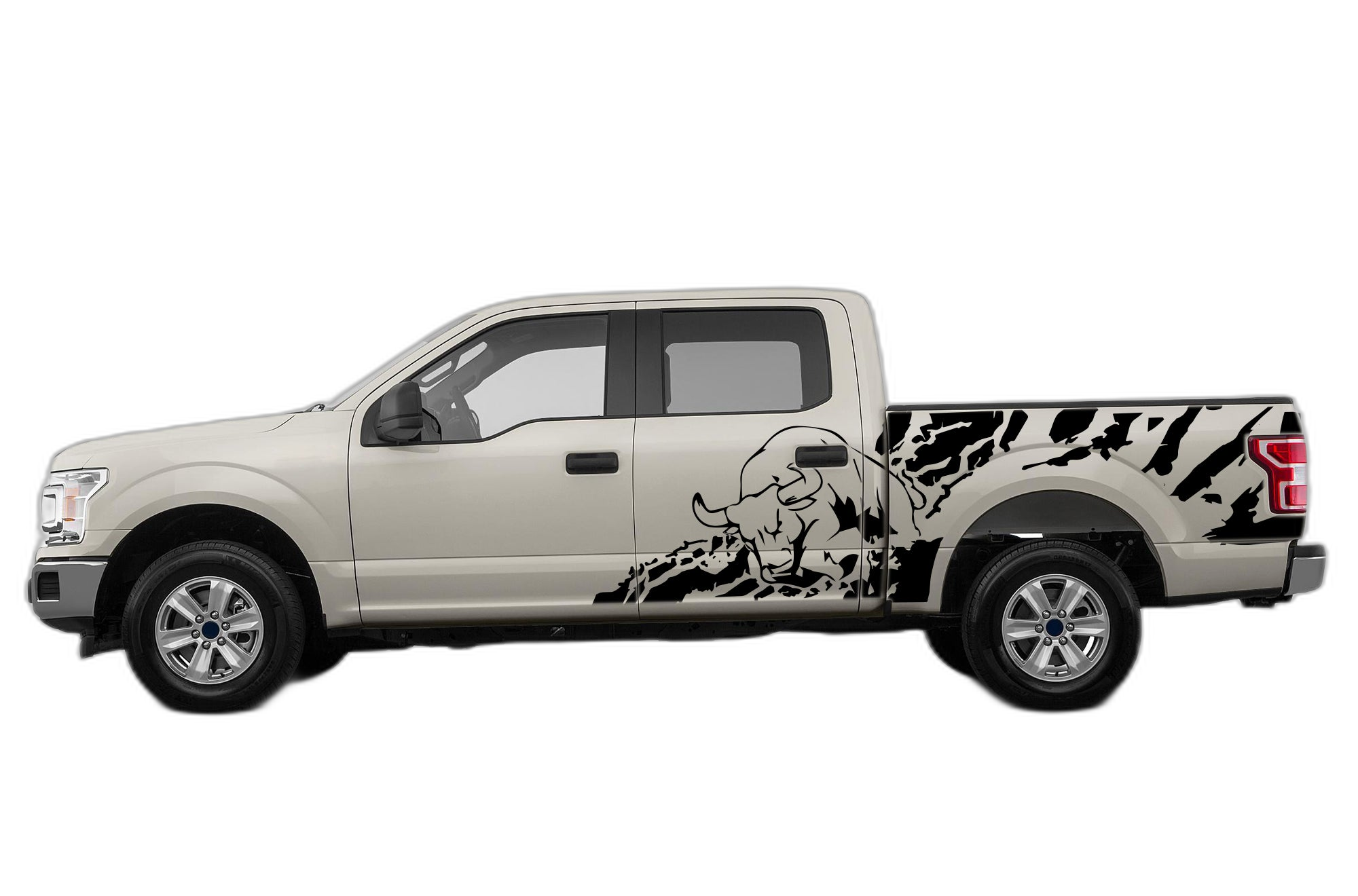 Bull Splash Side Decals Graphics for Ford F150 2015-2020