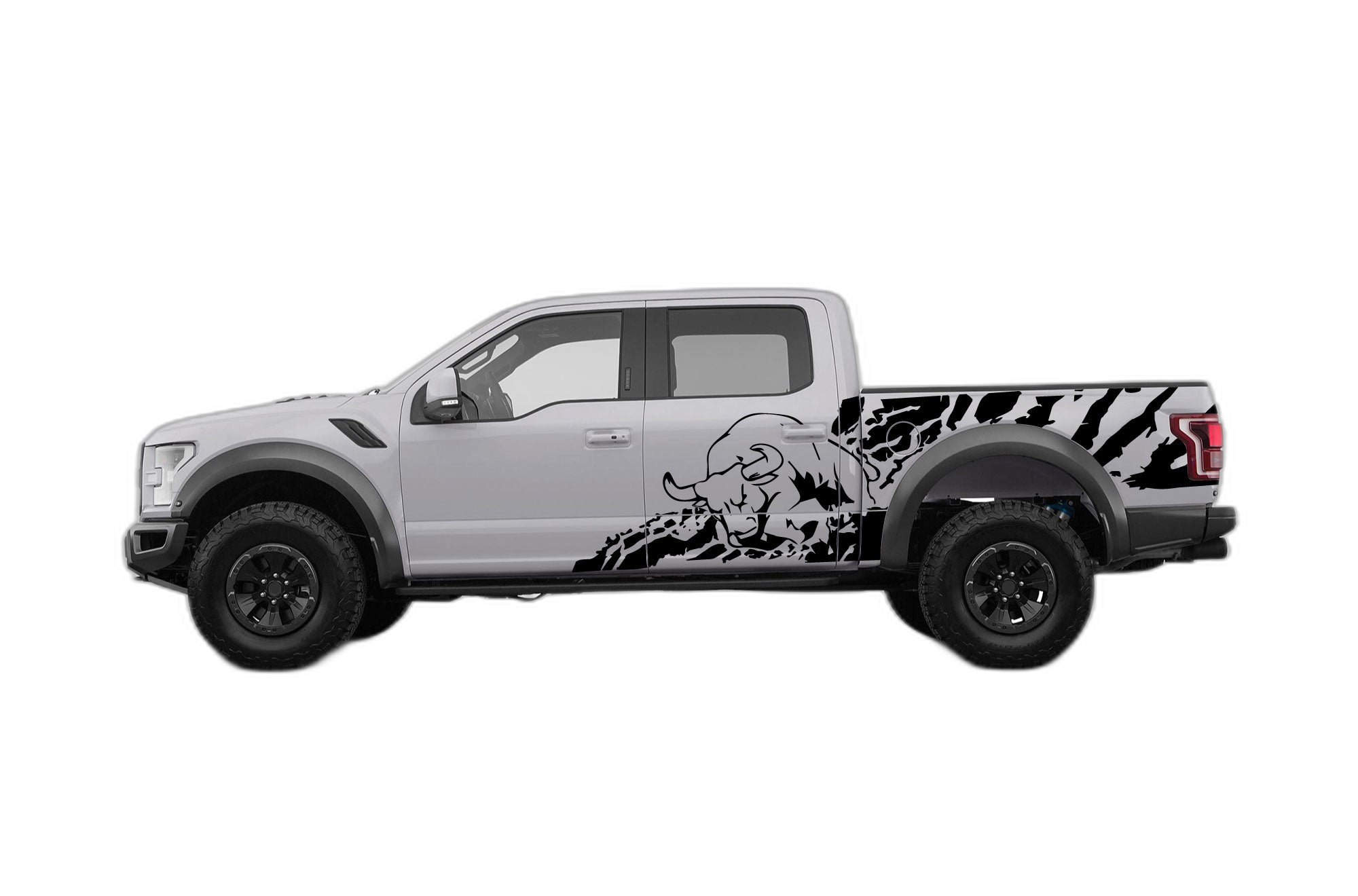 Bull Splash Side Decals Graphics for Ford F150 Raptor 2017-2020