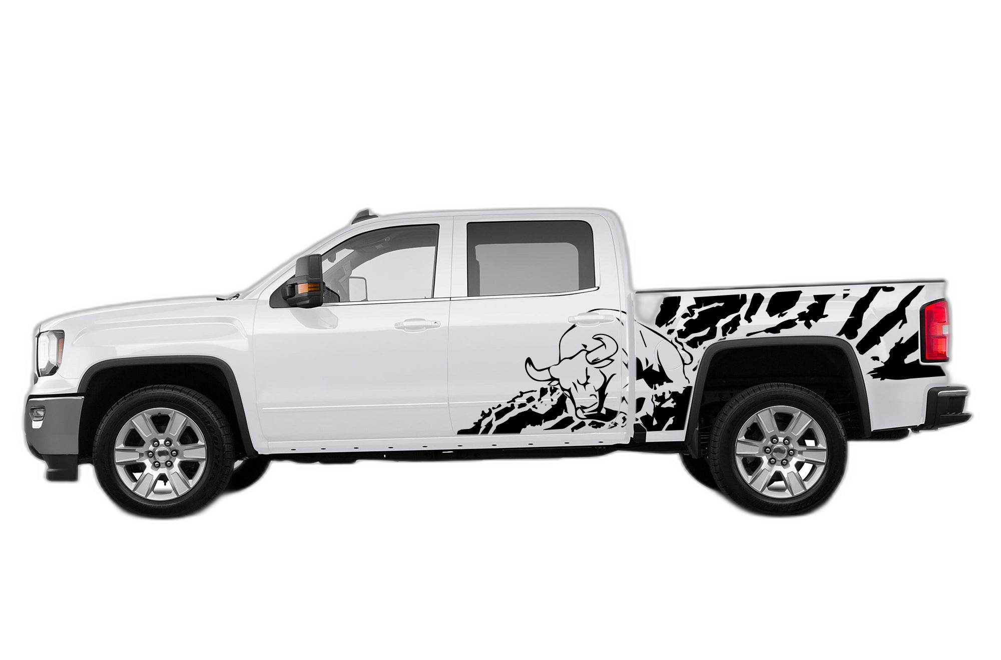 Bull Splash Side Decals Graphics for GMC Sierra 2014-2018