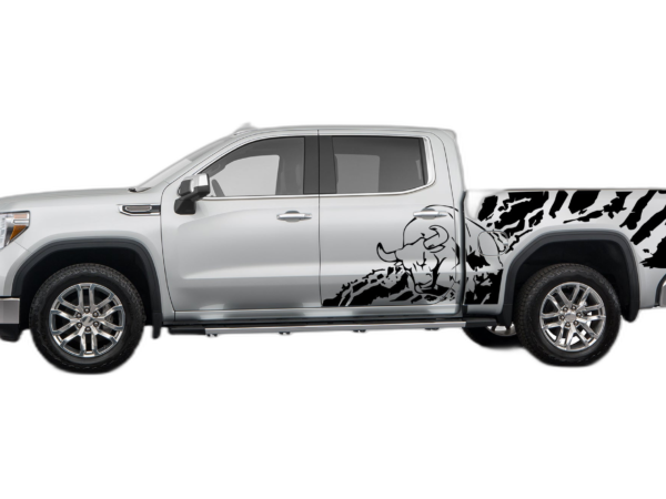 Bull Splash Side Decals Graphics for GMC Sierra