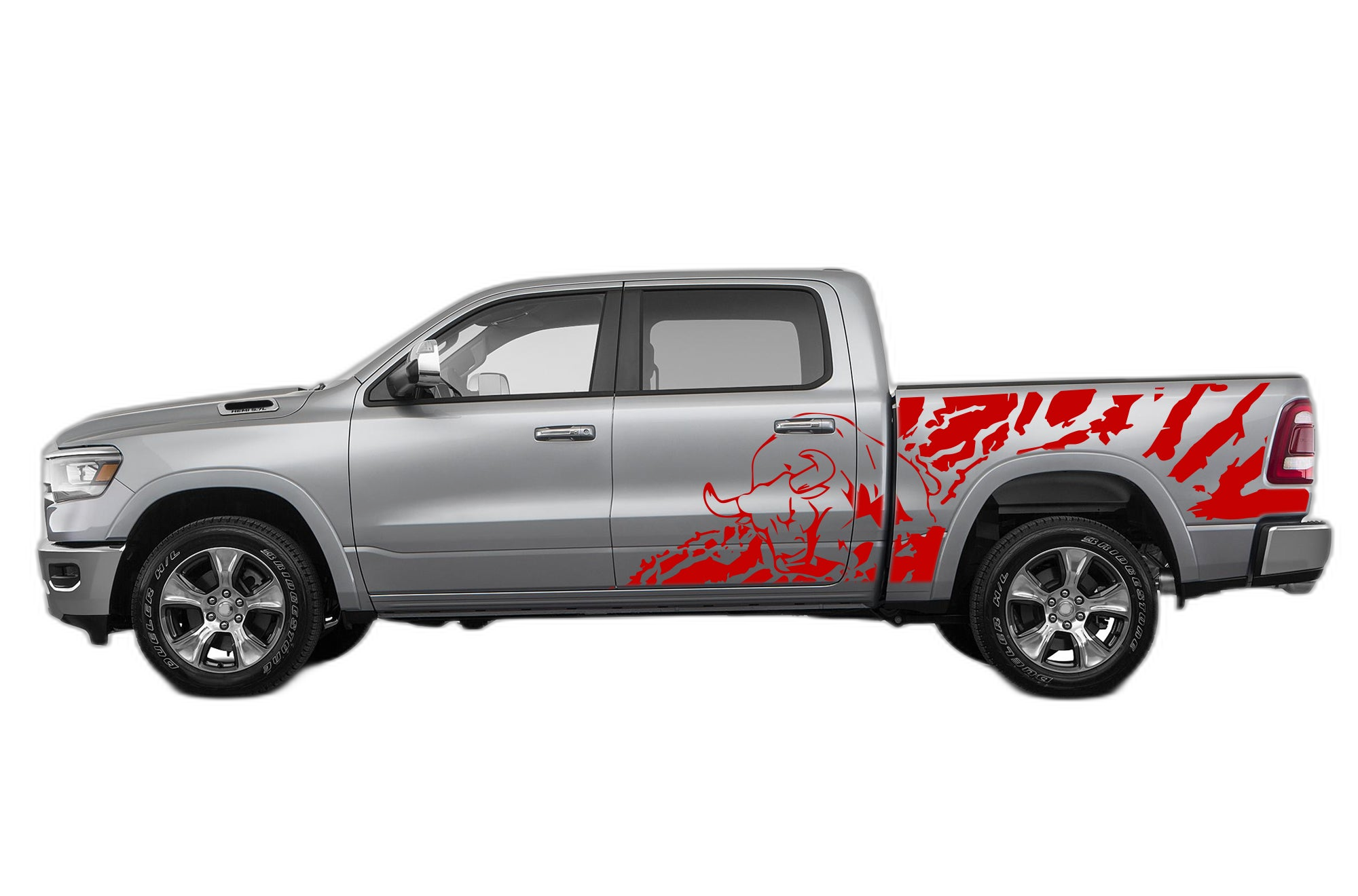 Bull Splash Side Decals Graphics for Dodge Ram - Image 2
