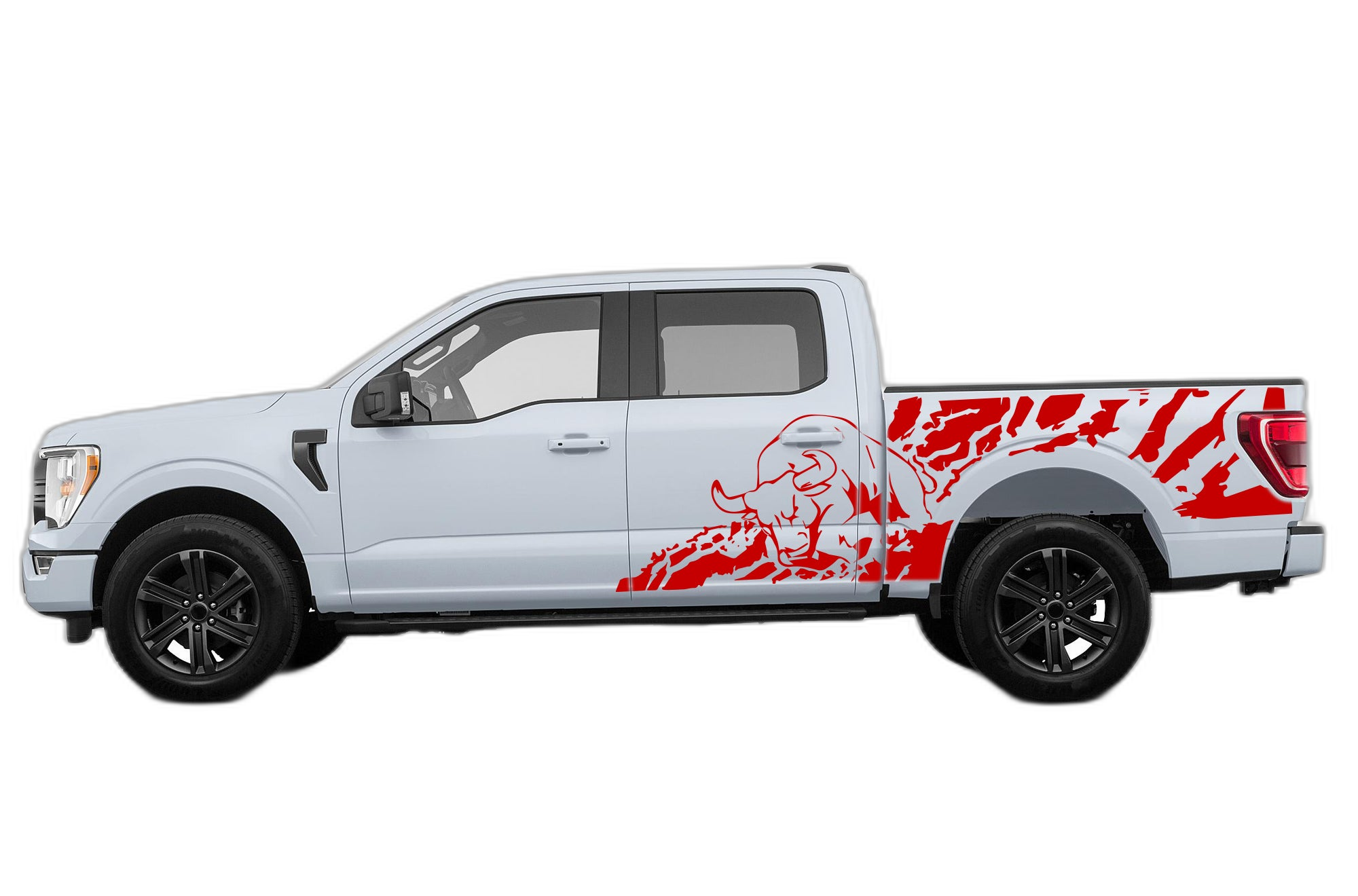 Bull Splash Side Decals Graphics for Ford F150 - Image 2
