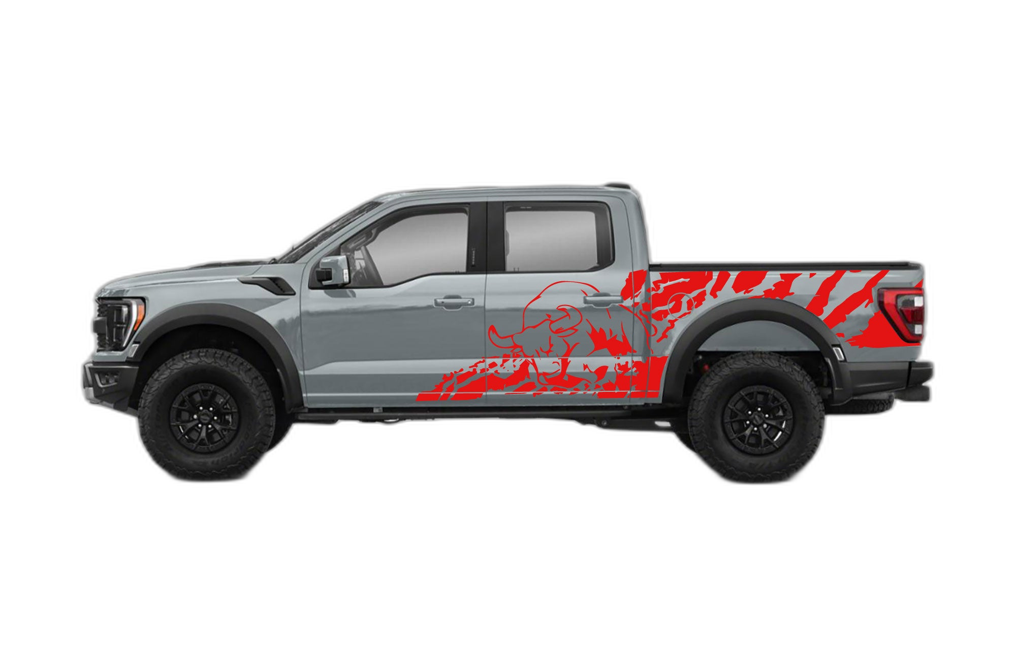 Bull Splash Side Decals Graphics for Ford F150 Raptor - Image 2