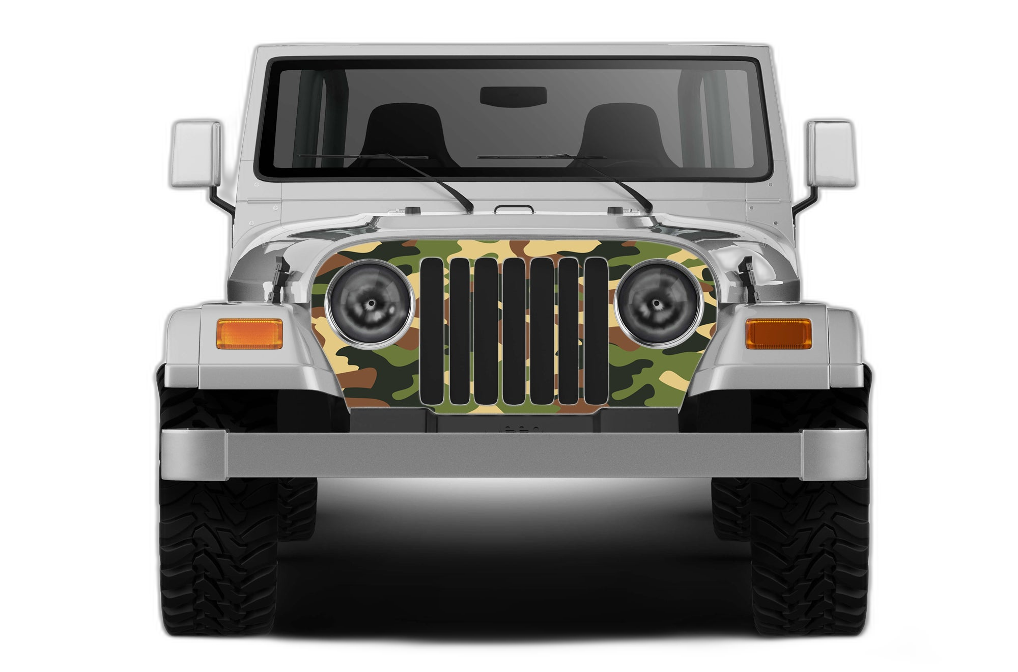 Camouflage Print Grille Graphics for Jeep Wrangler TJ