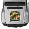 Camouflage print hood graphics decals compatible with Jeep Gladiator JT Mojave