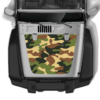 Camouflage print hood graphics decals compatible with Wrangler JK
