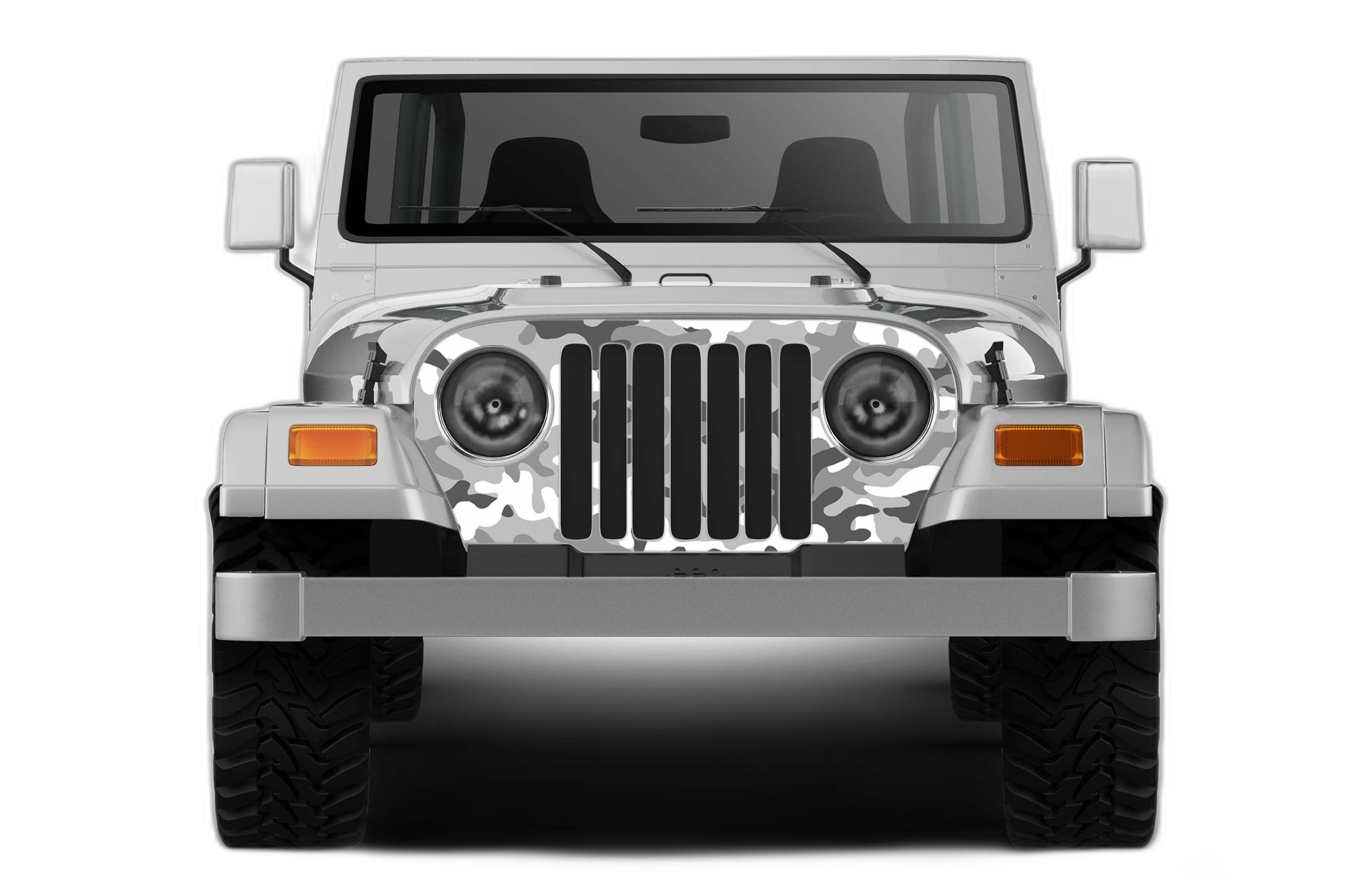 Camouflage Print Grille Graphics for Jeep Wrangler TJ - Image 2
