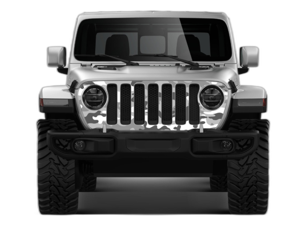 Camouflage print grille graphics decals compatible with Jeep Gladiator JT