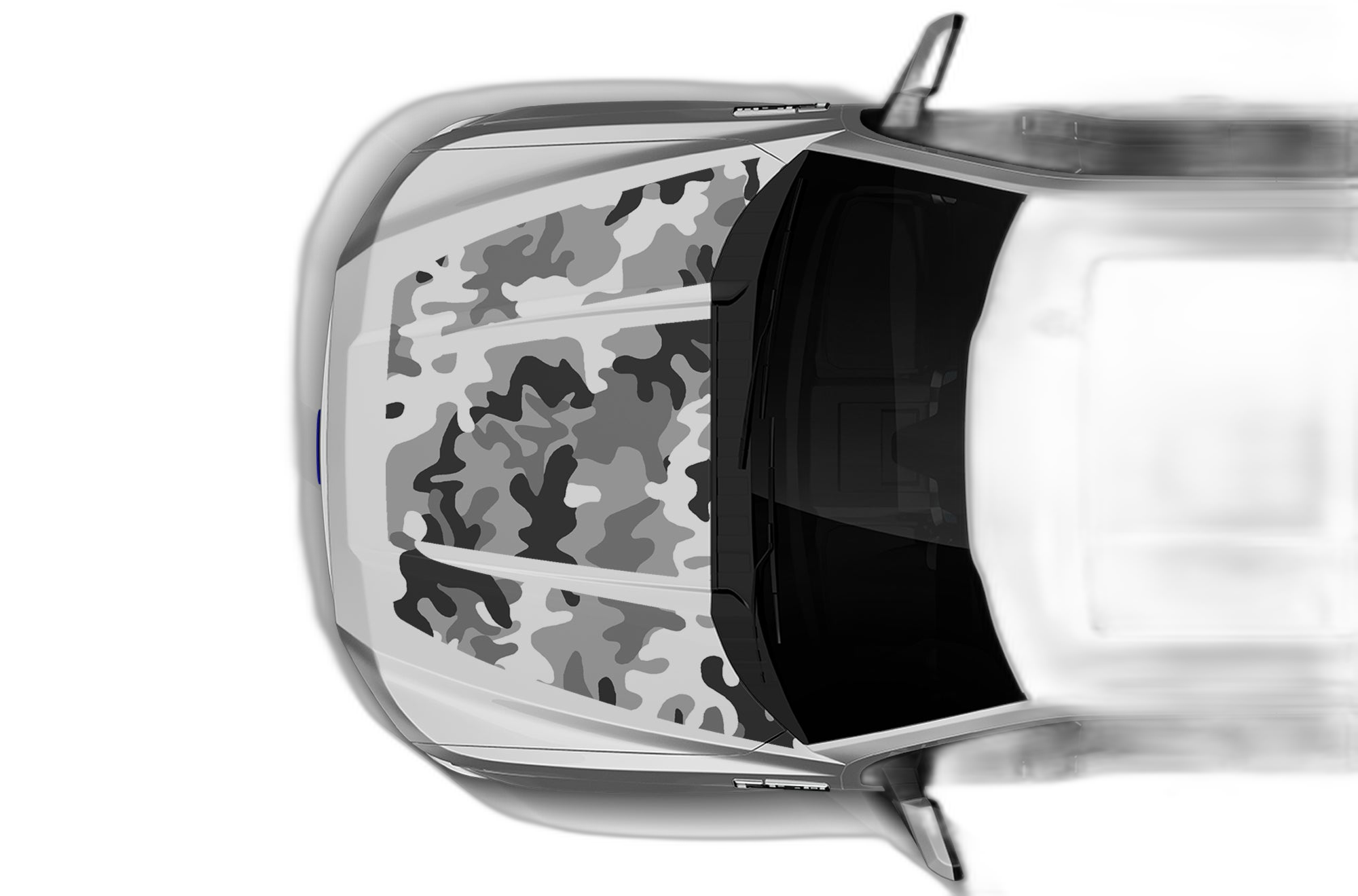 Camouflage Print Hood Decals Graphics for Ford F150 2015-2020 - Image 3