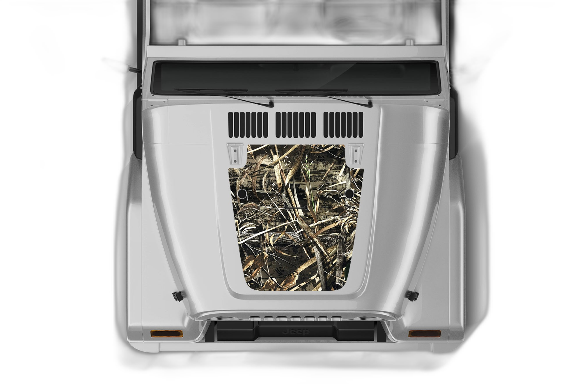 Camouflage Print Hood Graphics for Jeep Wrangler TJ