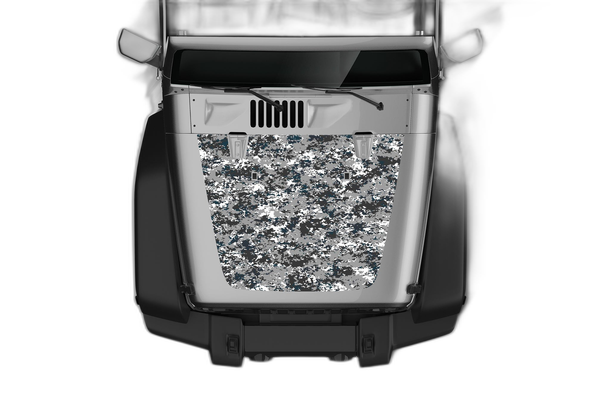 Camouflage Print Hood Graphics for Wrangler JK