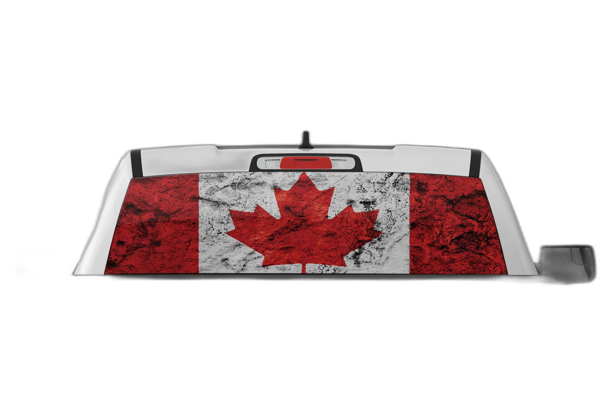 Canada Flag Perforated Rear Window Decal Graphics for Dodge Ram
