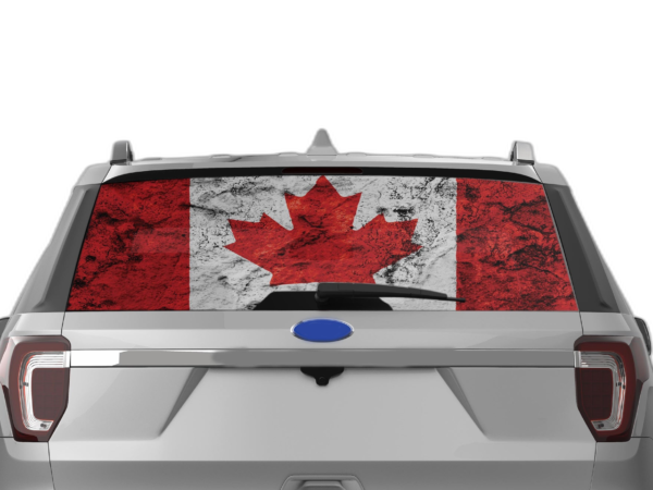 Canada Flag Perforated Rear Window Decal Graphics for Ford Explorer 2011-2019