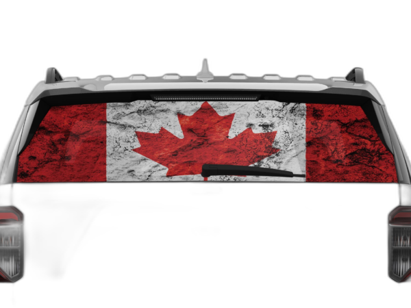 Canada Flag Perforated Rear Window Decal Graphics for Ford Explorer