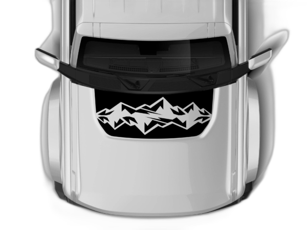 Center mountain hood graphics decals compatible with Ford Bronco