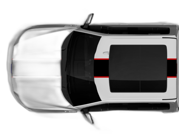 Center rally racing stripes with pinstriping decals graphics compatible with Ford F150 2015-2020