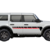Center Retro Dashed Lines Stripes Graphics for Ford Bronco