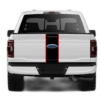 Center rally racing stripes with pinstriping decals graphics compatible with Ford F150