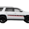 Center Retro Dashed Lines Stripes Graphics for Chevrolet Tahoe 2015-2020