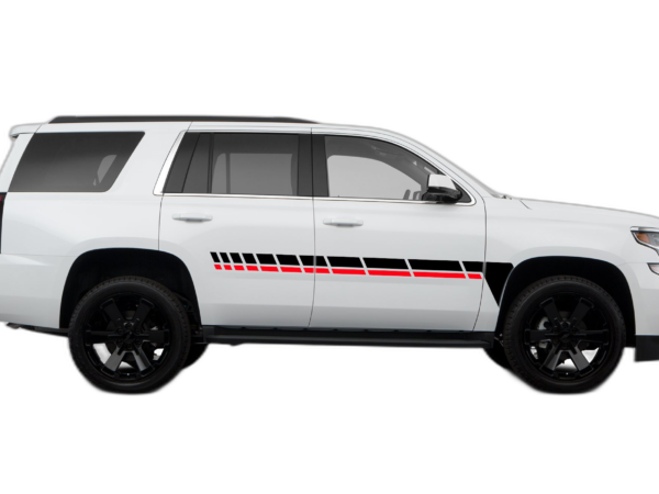 Center Retro Dashed Lines Stripes Graphics for Chevrolet Tahoe 2015-2020