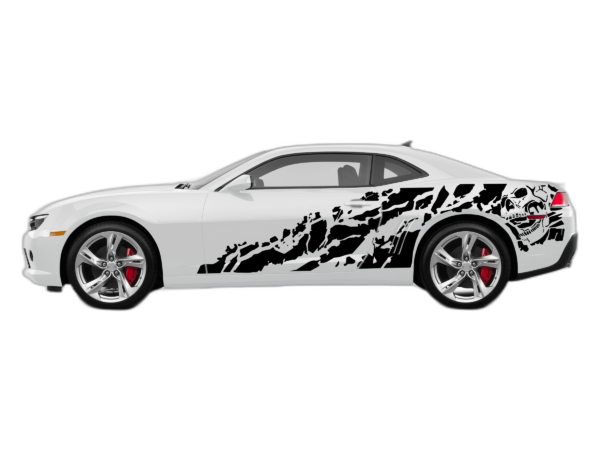 Nightmare side graphics, stickers decals compatible with Chevrolet Camaro 2010-2015