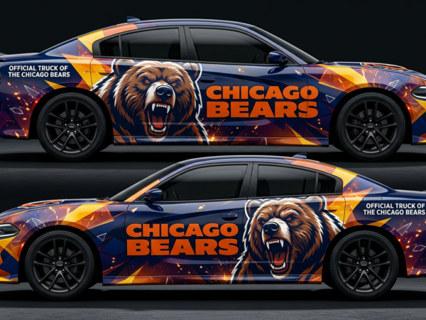 🐻🔥 Chicago Bears Car Wrap - Da Bears Reign