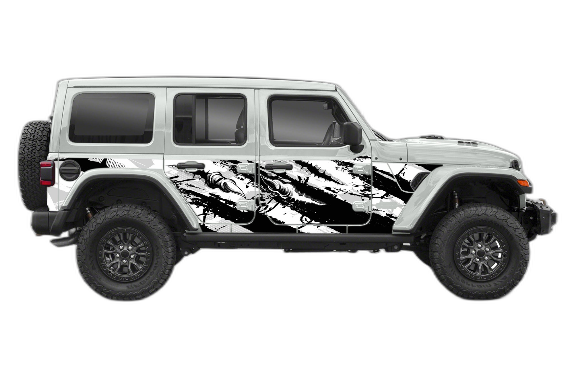 Claw Marks Style Full Side Graphics for Wrangler JL