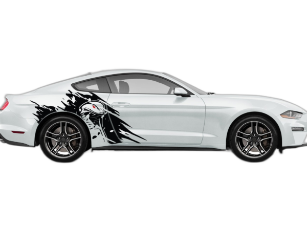 Cobra Head Side Graphics, Decals for Ford Mustang 2015-2023