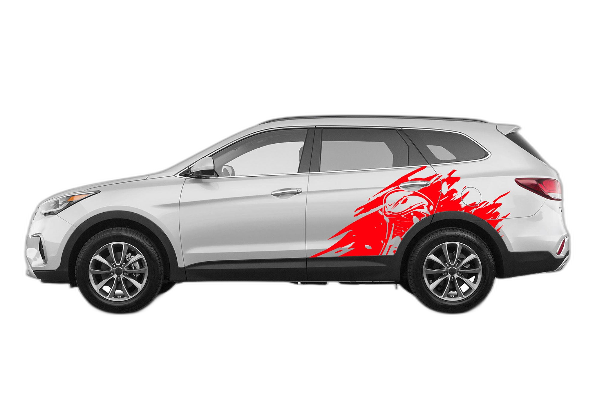 Cobra head graphics decals compatible with Hyundai Santa Fe 2019-2023 - Image 2