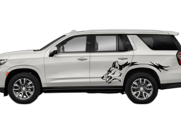 Wolf side graphics decals compatible with Chevrolet Tahoe