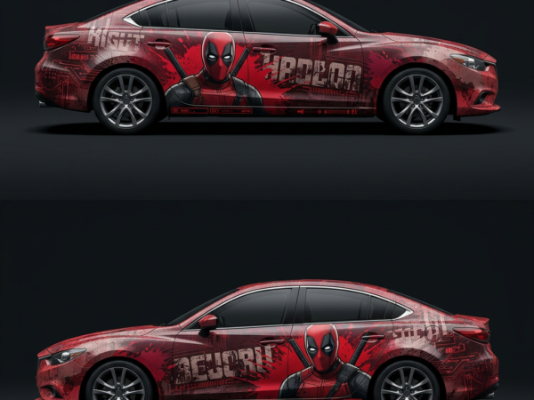 💥 Deadpool Car Wrap - Maximum Effort Decals