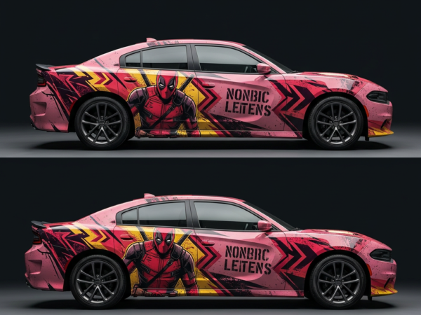 ⚔️💥 Deadpool Car Wrap - Maximum Effort