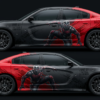 🔴⚫ Deadpool Red & Black Car Wrap