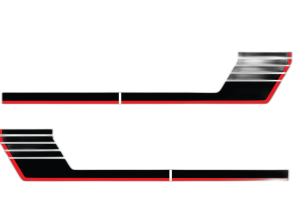 Retro-style Double Hash Stripes Graphics, for Chevrolet Colorado
