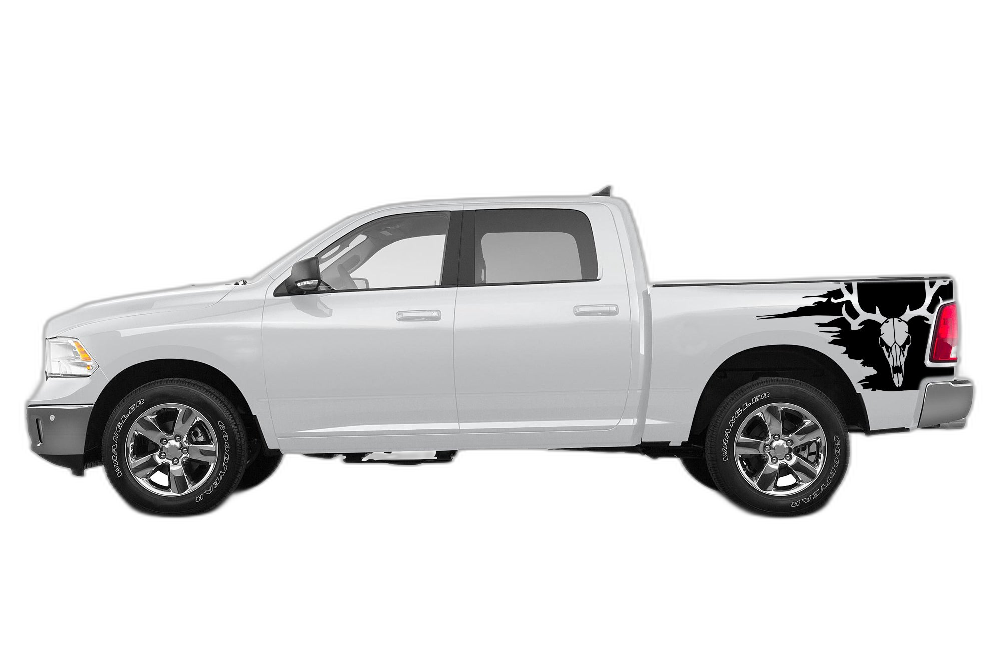 Deer Skull Side Bed Decals Graphics for Dodge Ram 2009-2018