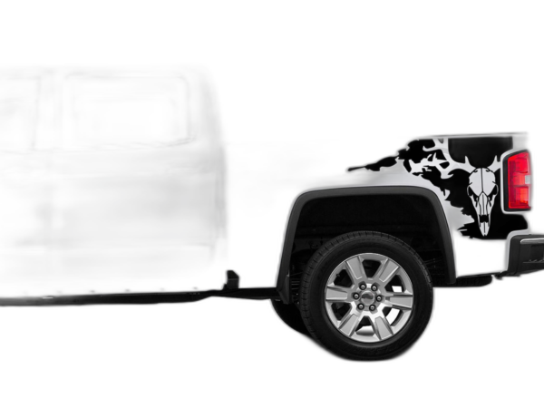 Deer Skull Side Bed Decals Graphics for GMC Sierra 2014-2018