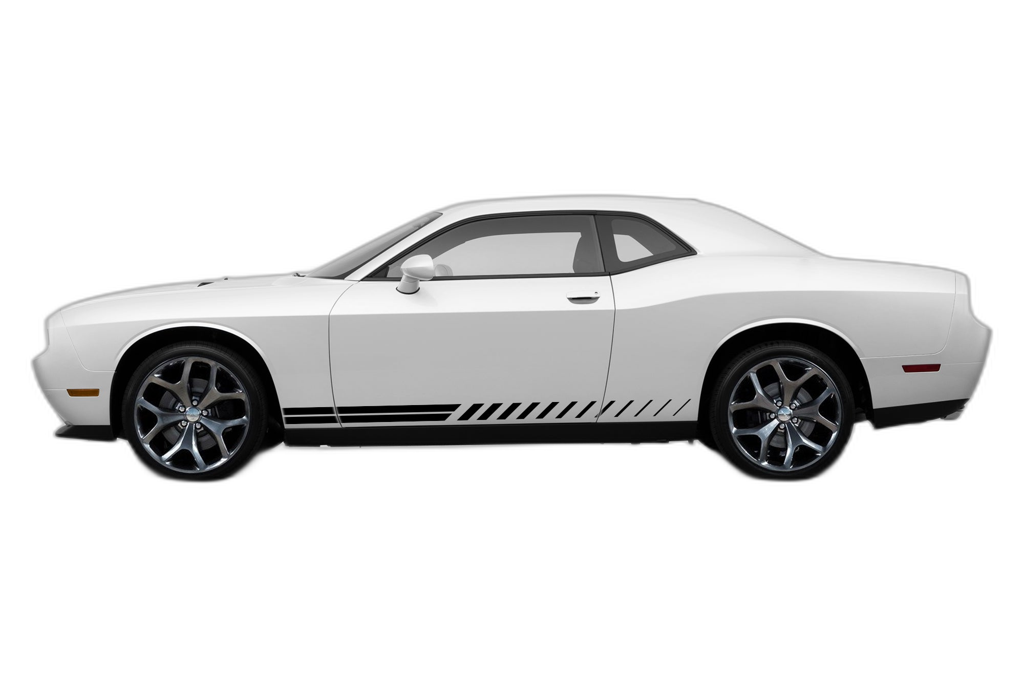 Lower side rush stripes graphics decals compatible with Dodge Challenger