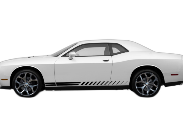 Lower Side Rush Stripes Graphics for Dodge Challenger
