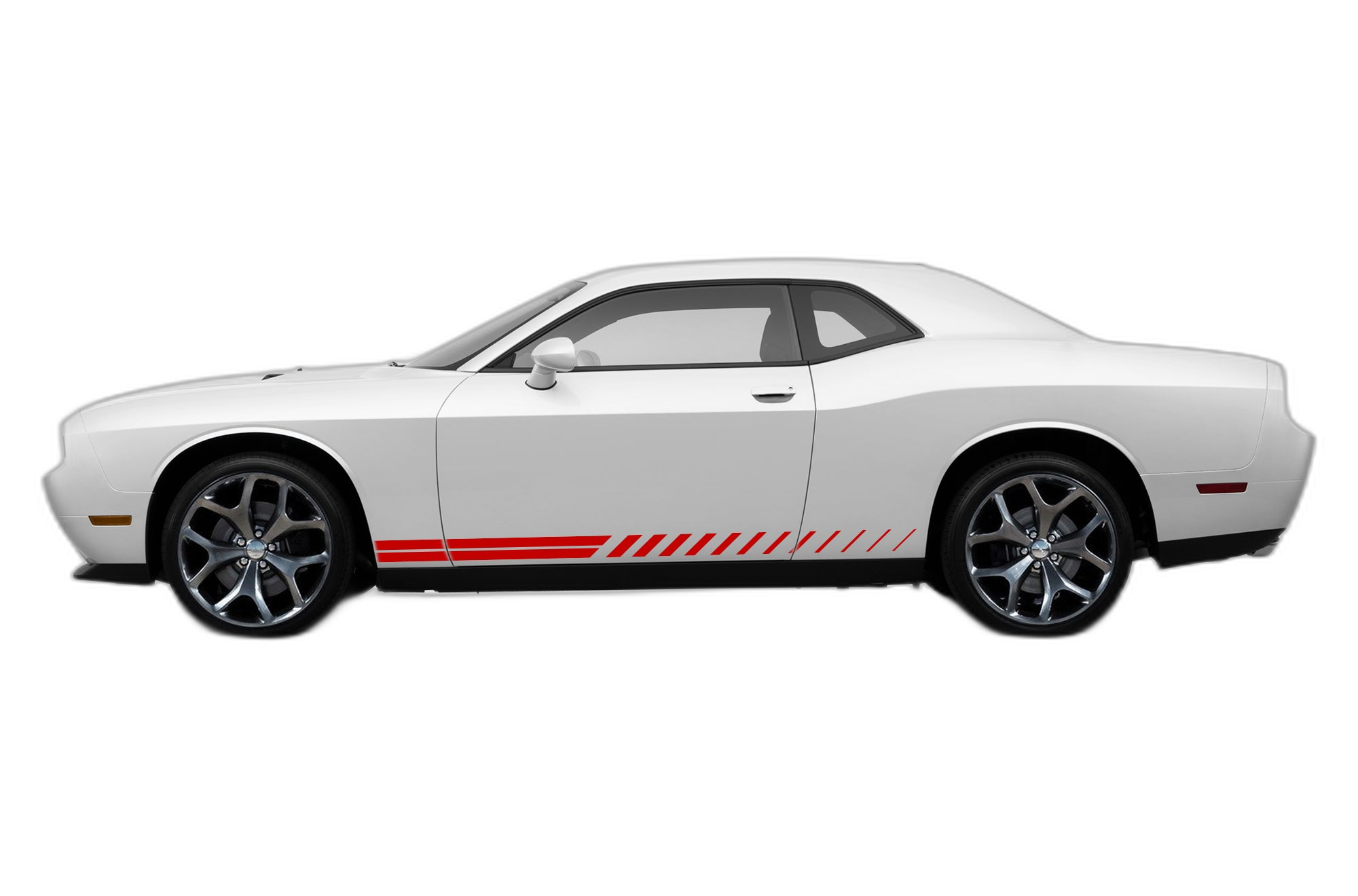 Lower side rush stripes graphics decals compatible with Dodge Challenger - Image 2