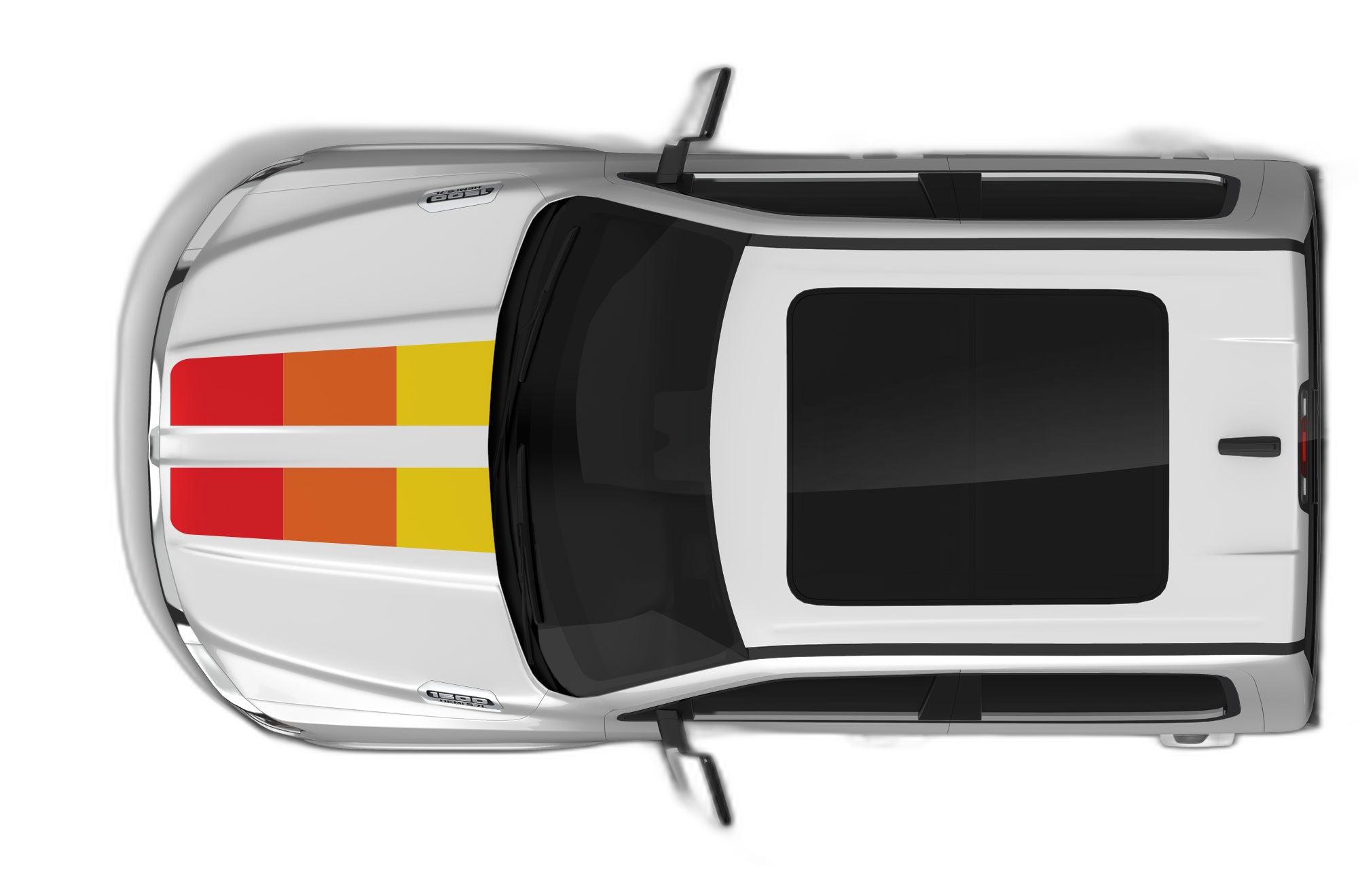 Retro Themes Side Center Graphics for Dodge Ram - Image 3