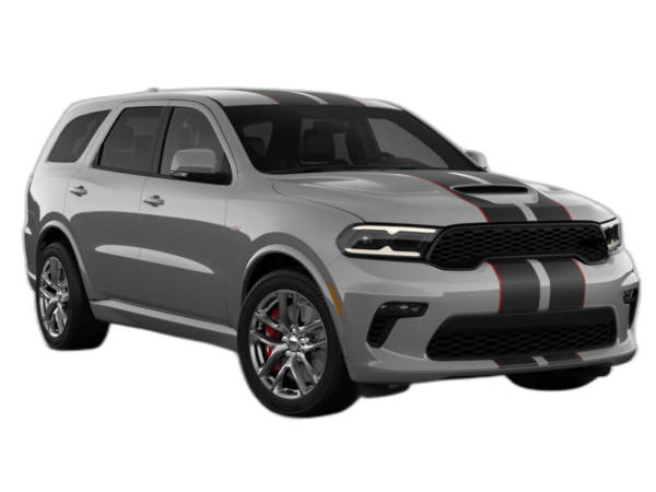 Double rally with pin stripes graphics decals compatible with the Dodge Durango