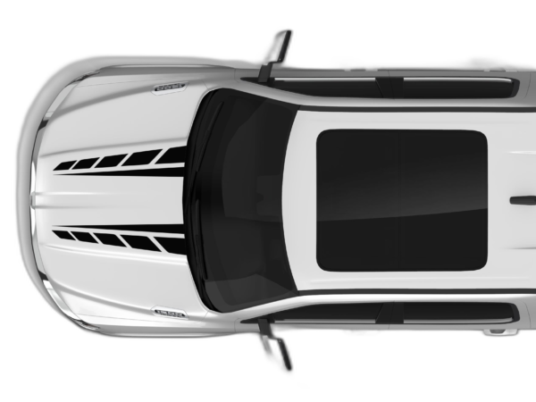 Double spears hood decals graphics compatible with Dodge Ram