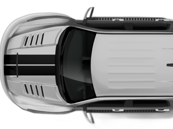 Dual Rally Racing Hood Stripes Decals Graphics for Dodge Ram TRX