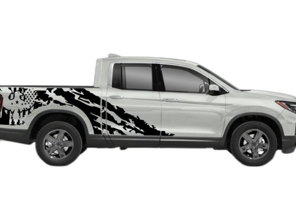 Eagle flag shredded decals graphics compatible with Honda Ridgeline