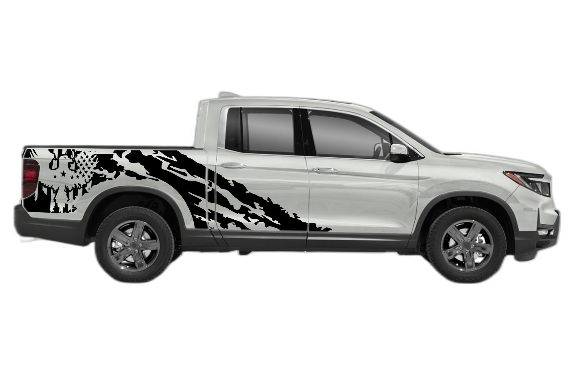 Eagle flag shredded decals graphics compatible with Honda Ridgeline